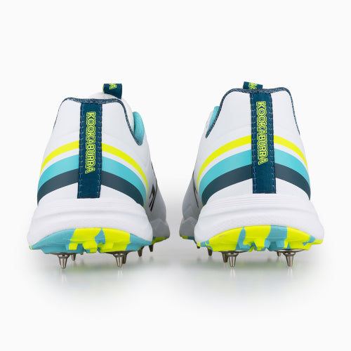 Kookaburra KC 3.0 SPIKE CRICKET SHOE AQUA & YELLOW Jnr 2026